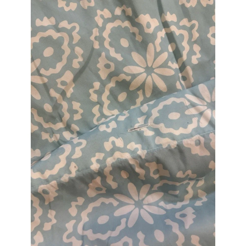 Cynthia Rowley Twin Duvet Set 2Pc Pink &‎ Blue Reversible Duvet & Sham